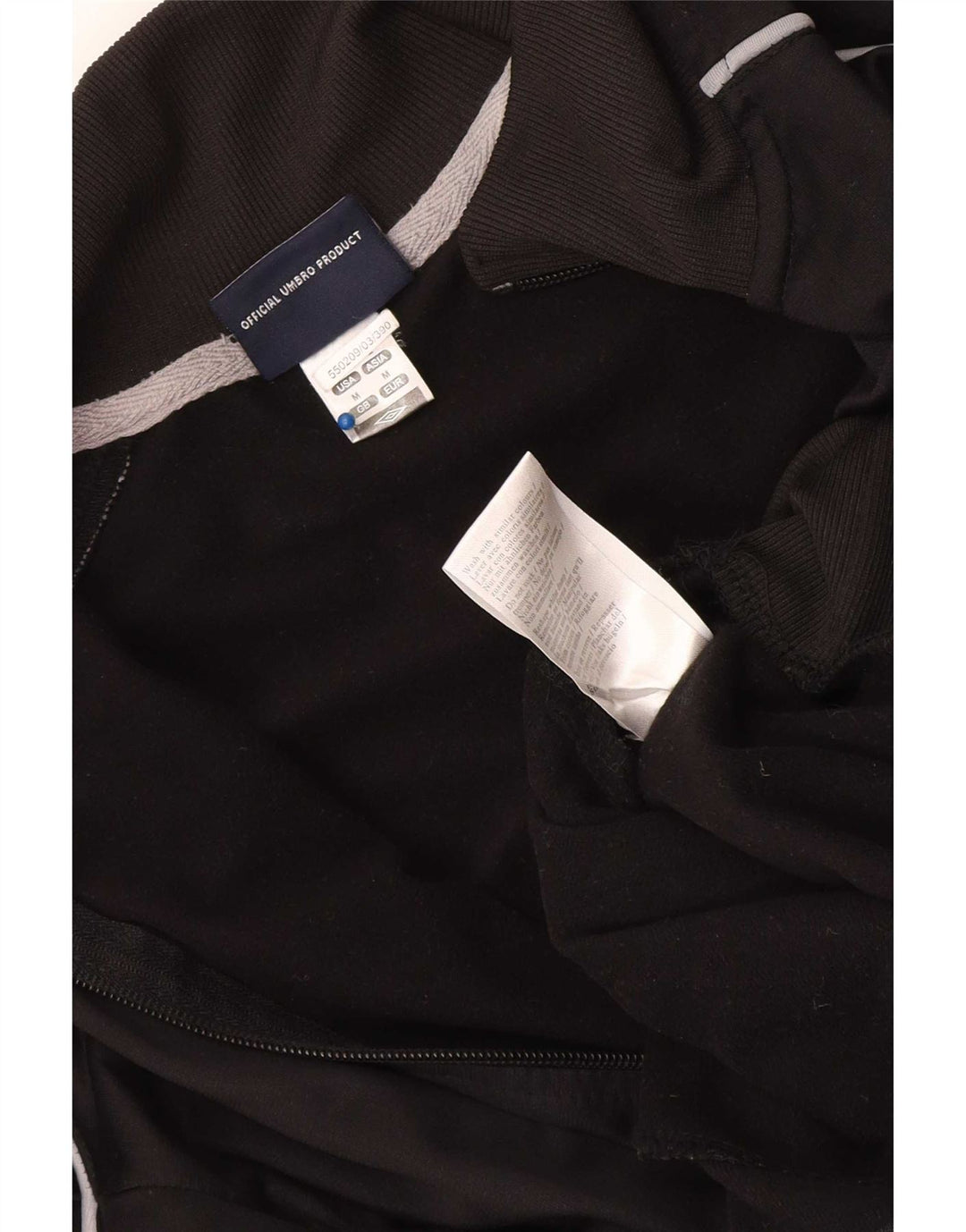 Giacca da tuta da uomo Umbro in poliestere nero medio