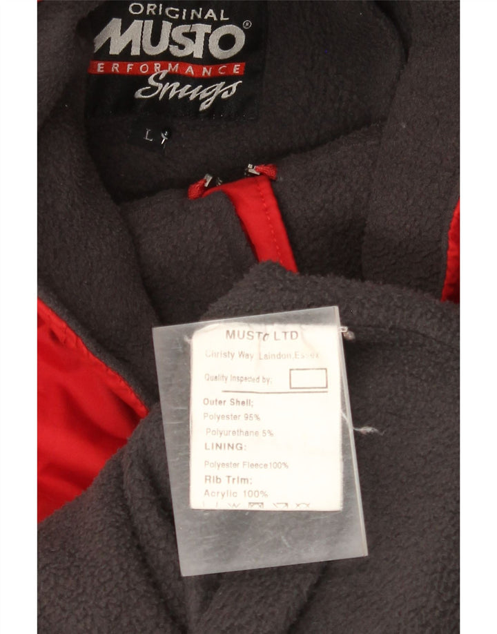 Giacca a vento con cappuccio da uomo Musto UK 40 grande poliestere rosso