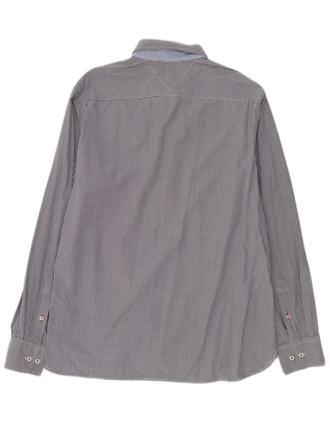Tommy Hilfiger Camicia da uomo su misura misura grande in cotone a quadretti blu