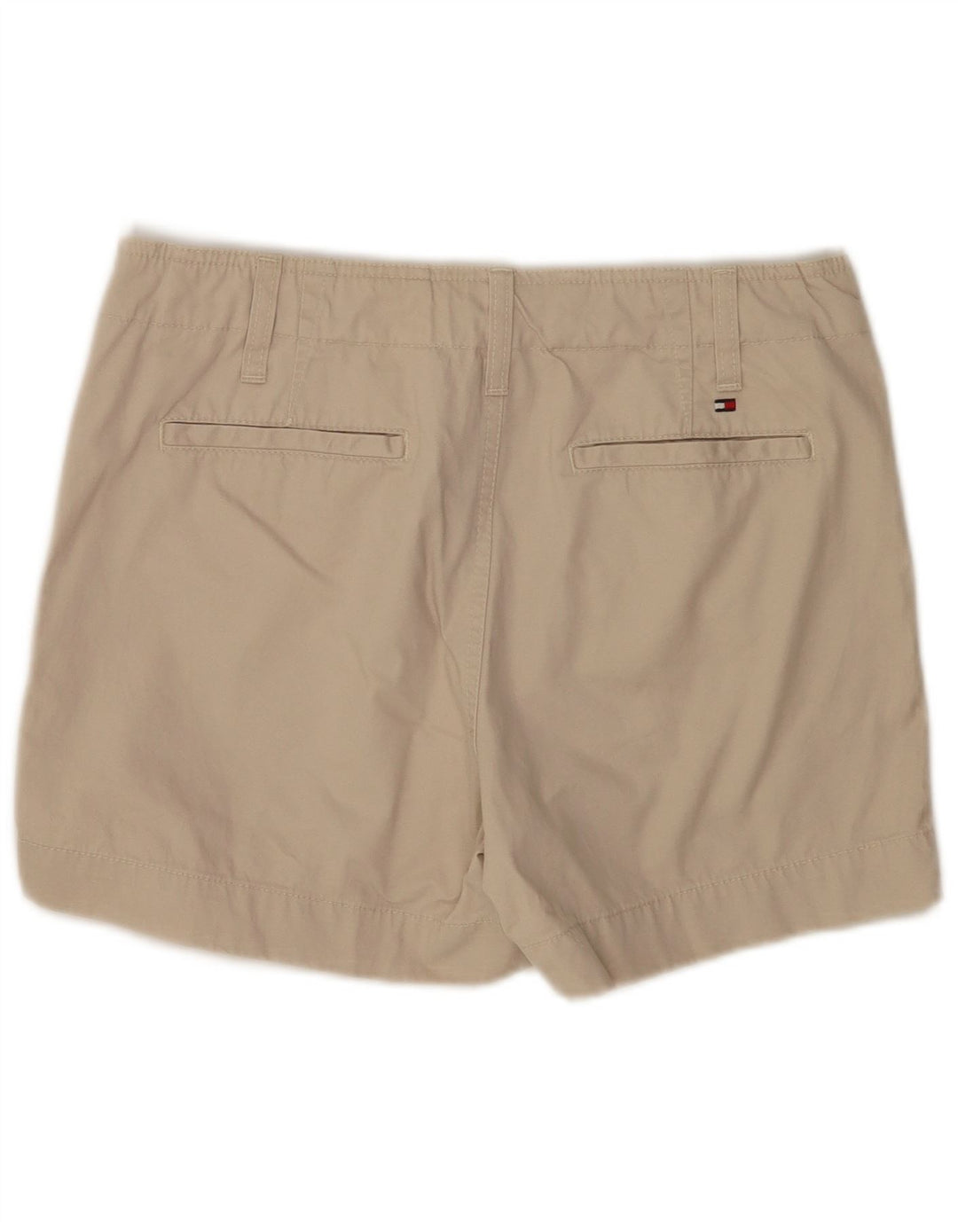 Pantaloncini chino da donna Tommy Hilfiger US 8 medi W30 cotone beige