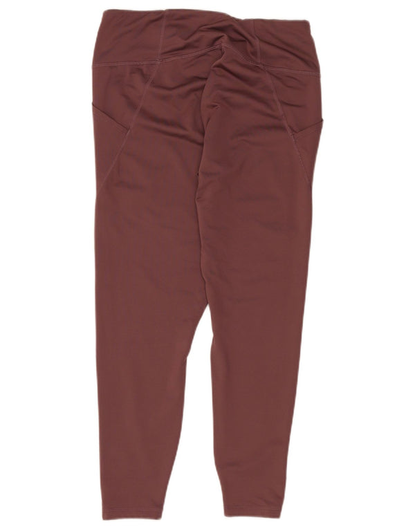 Leggings corti da donna PUMA UK 16 Large Bordeaux Poliestere