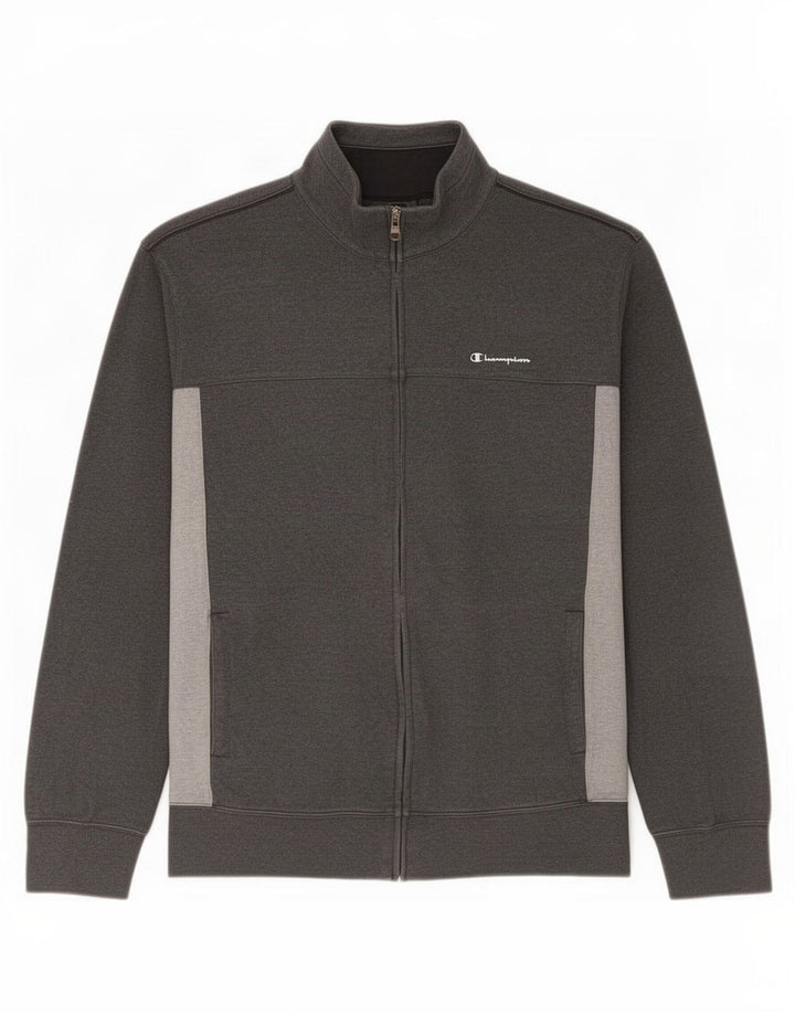 Giacca da tuta da uomo Champion 3XL Colorblock grigio