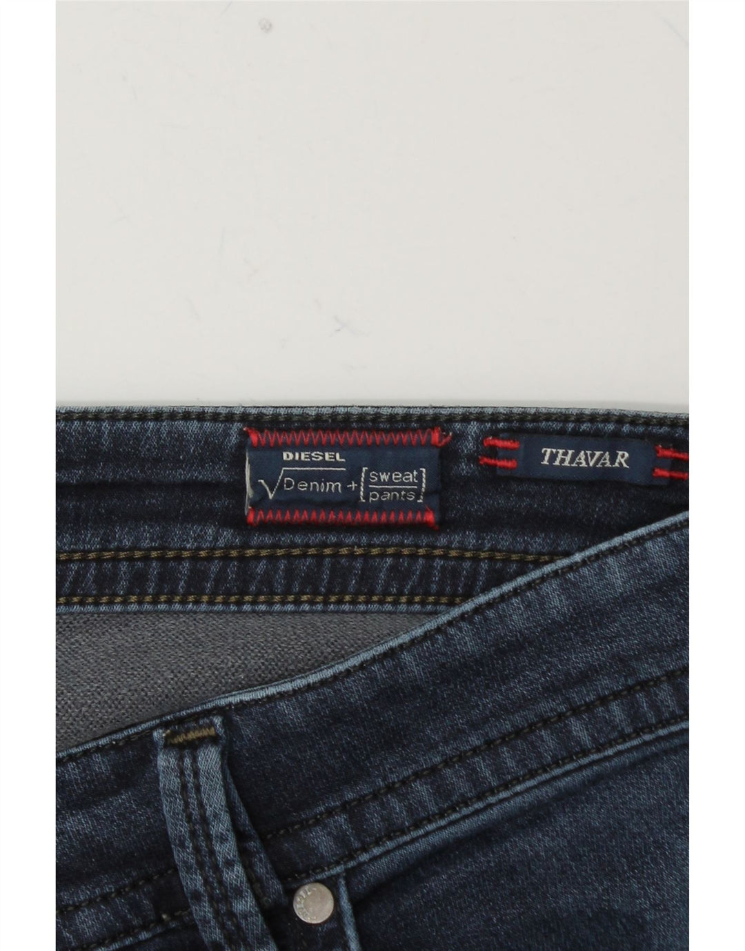 DIESEL Jeans skinny Thavar da uomo W32 L33 cotone blu