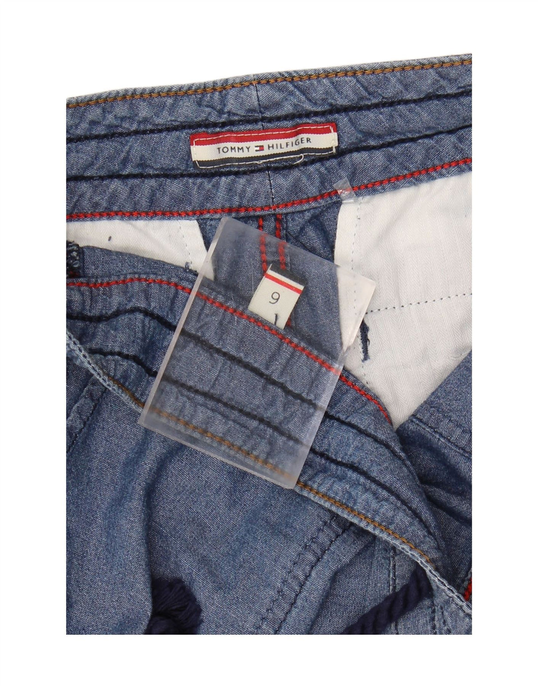 TOMMY HILFIGER Womens Chino Trousers US 6 Medium W34 L29 Navy Blue