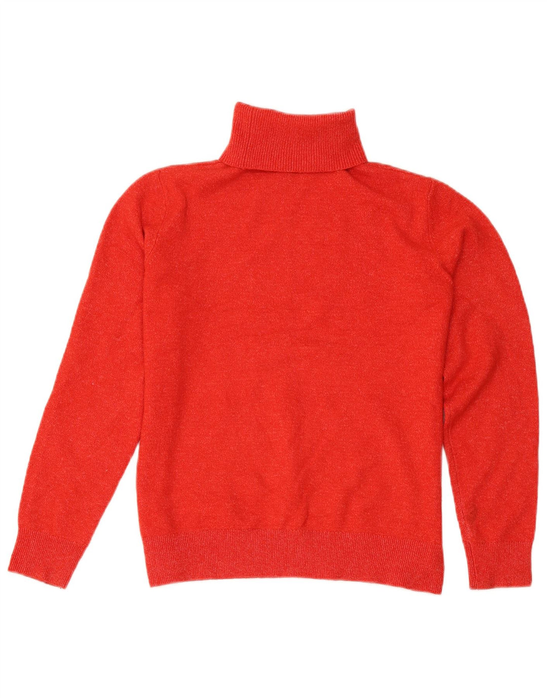 Maglione maglione a collo alto da donna Marks & Spencer UK 10 piccolo rosso chiazzato