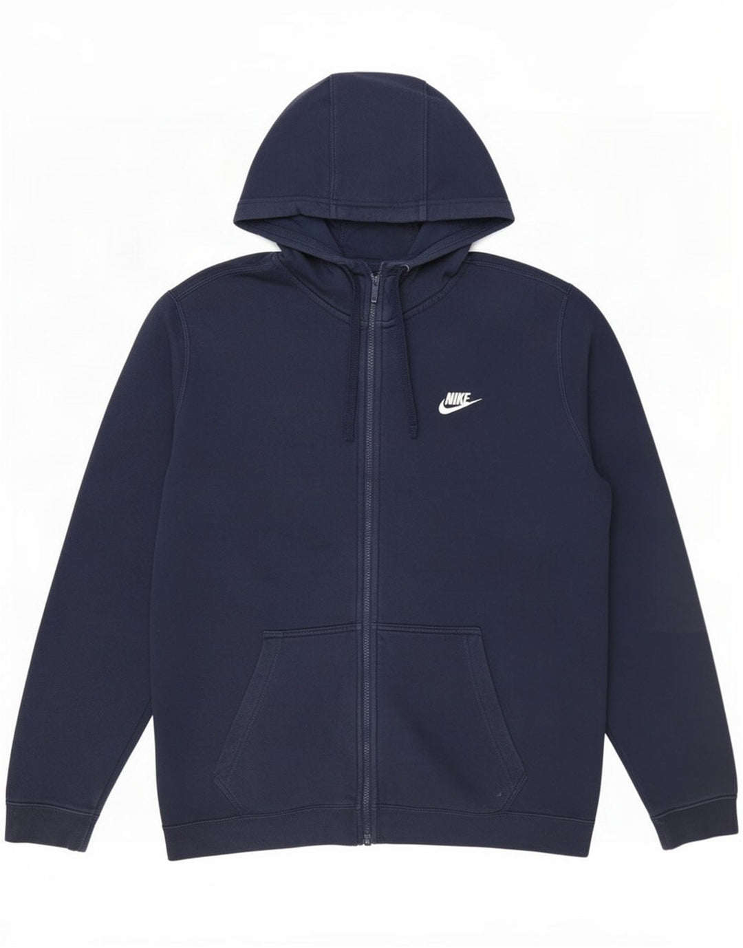 Felpa con cappuccio e zip Nike da uomo grande blu navy
