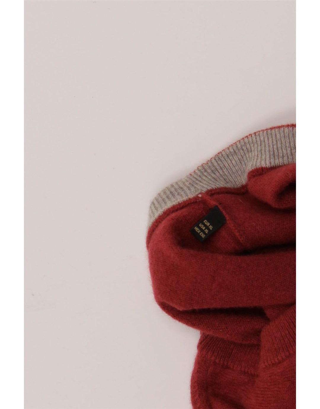 Maglione maglione girocollo da uomo Massimo Dutti XL in lana rossa