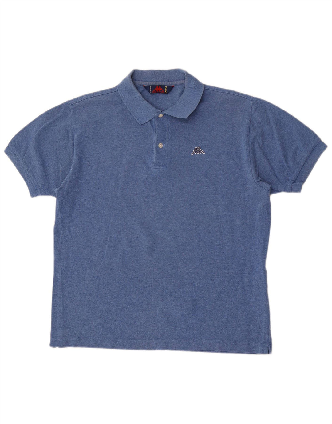 Polo Kappa Uomo Blu Medio in cotone
