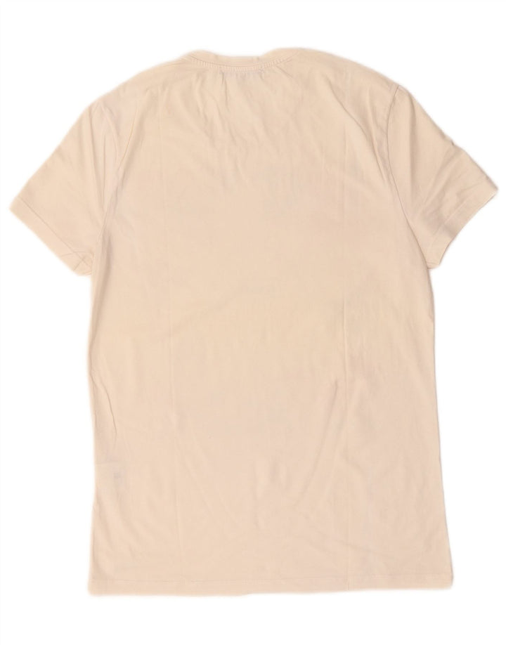 T-shirt grafica da uomo Gaudi Top in cotone floreale bianco piccolo