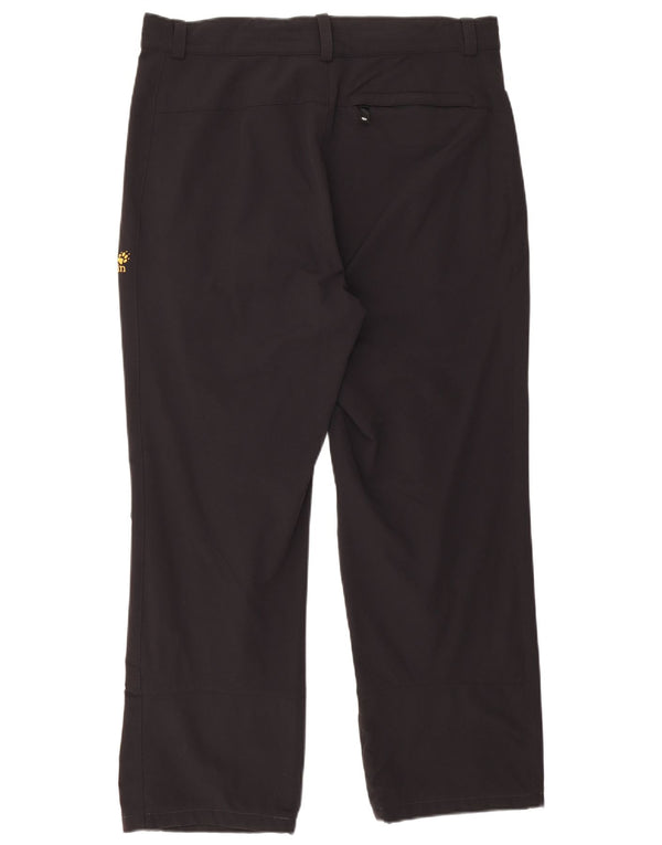 Pantaloni chino dritti da uomo Jack Wolfskin UK 42 Large W36 L30 Blu Navy