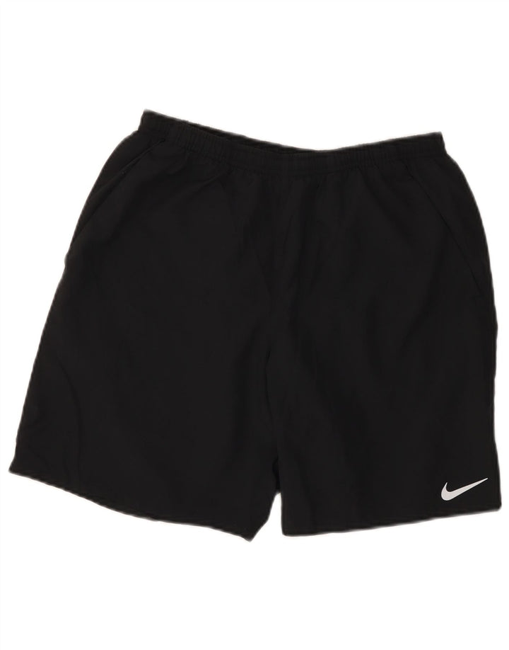 Pantaloncini sportivi Nike Dri Fit da uomo, poliestere medio nero