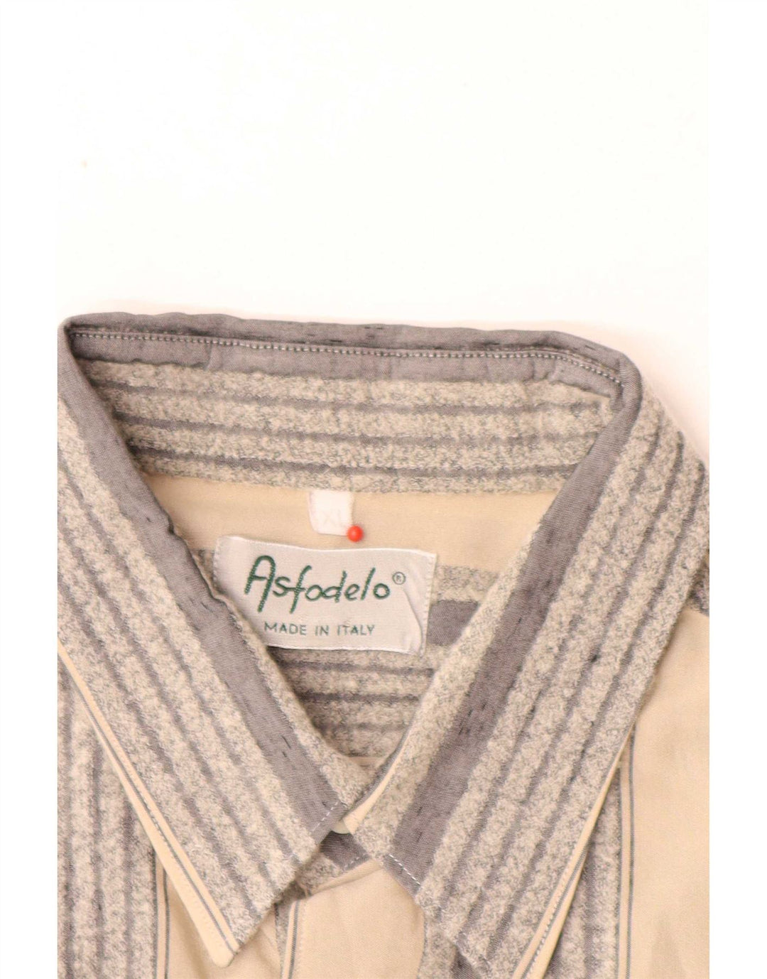 Camicia vintage da uomo XL a righe grigie