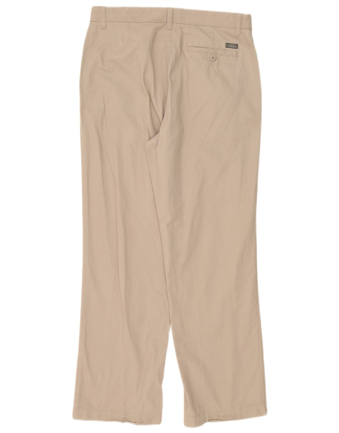 Pantaloni chino dritti da uomo Marks & Spencer W36 L31 poliestere grigio