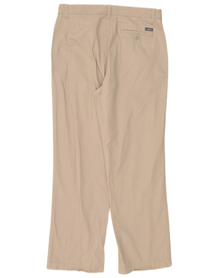 Pantaloni chino dritti da uomo Marks & Spencer W36 L31 poliestere grigio