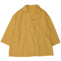Cappotto doppiopetto oversize da donna vintage UK 22 3XL Giallo