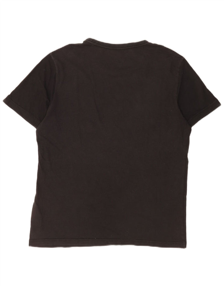 T-shirt grafica da uomo Puma Top in cotone nero medio