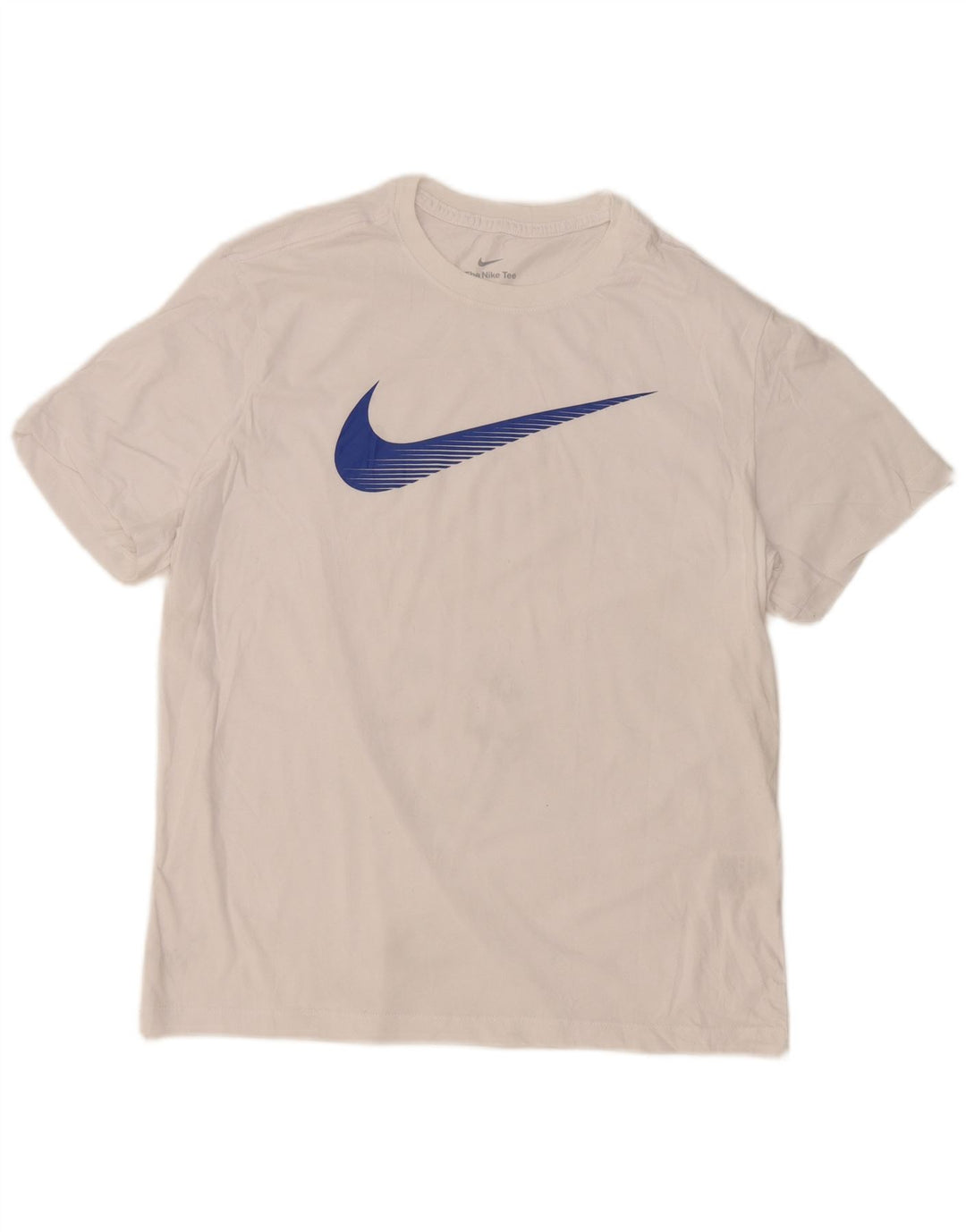 T-shirt grafica Nike Dri Fit da uomo, grande, in cotone bianco