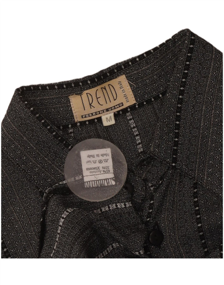 Camicia da uomo Trend Acetato a righe grigio medio