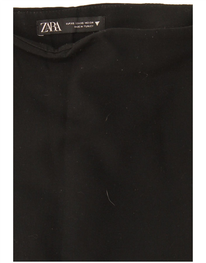 Gonna corta a vita alta da donna Zara UK 6 XS nera