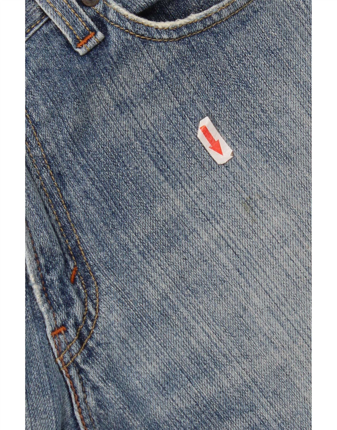 Levi's Uomo 514 Jeans dritti slim effetto consumato W33 L30 cotone blu