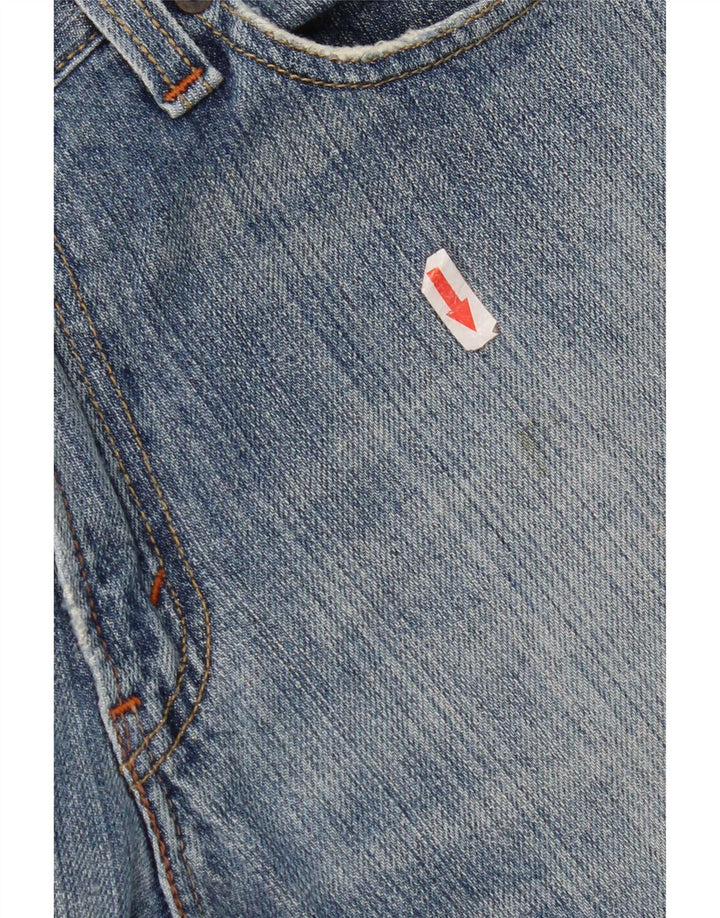 Levi's Uomo 514 Jeans dritti slim effetto consumato W33 L30 cotone blu