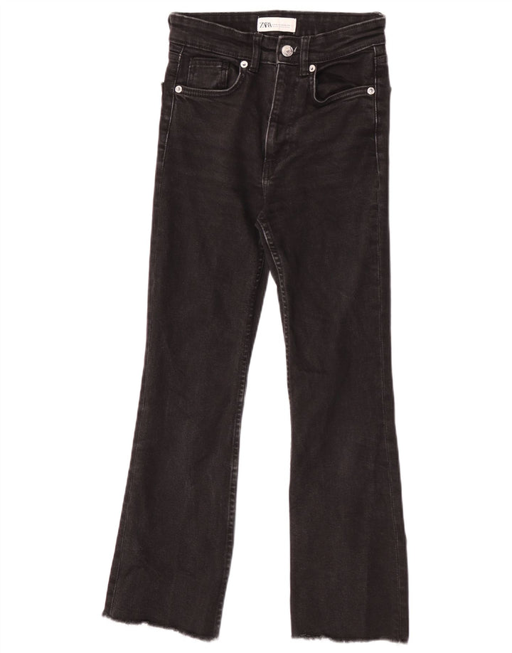 Jeans Bootcut da donna Zara EU 34 2XS W24 L25 Nero