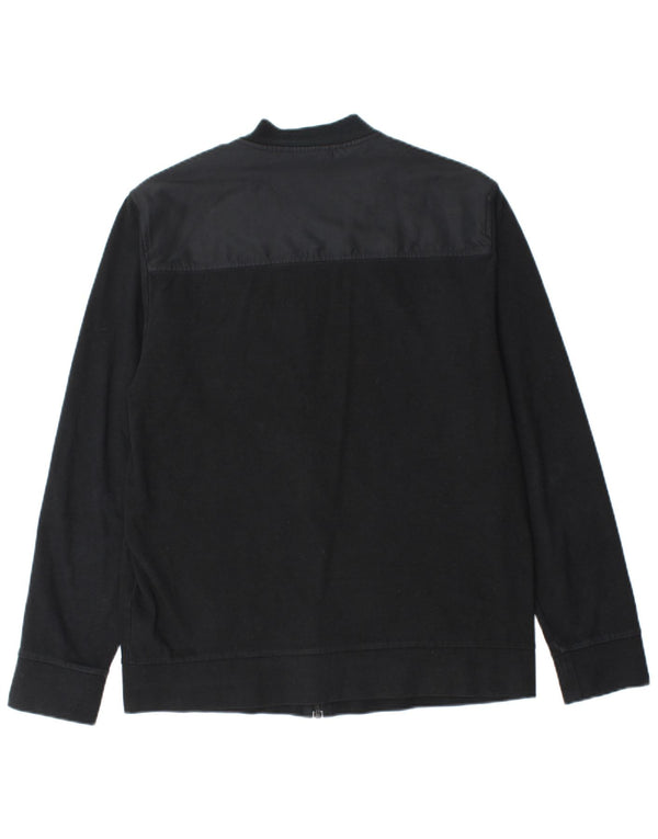 Giacca da tuta da uomo Dkny in cotone color block medio nero