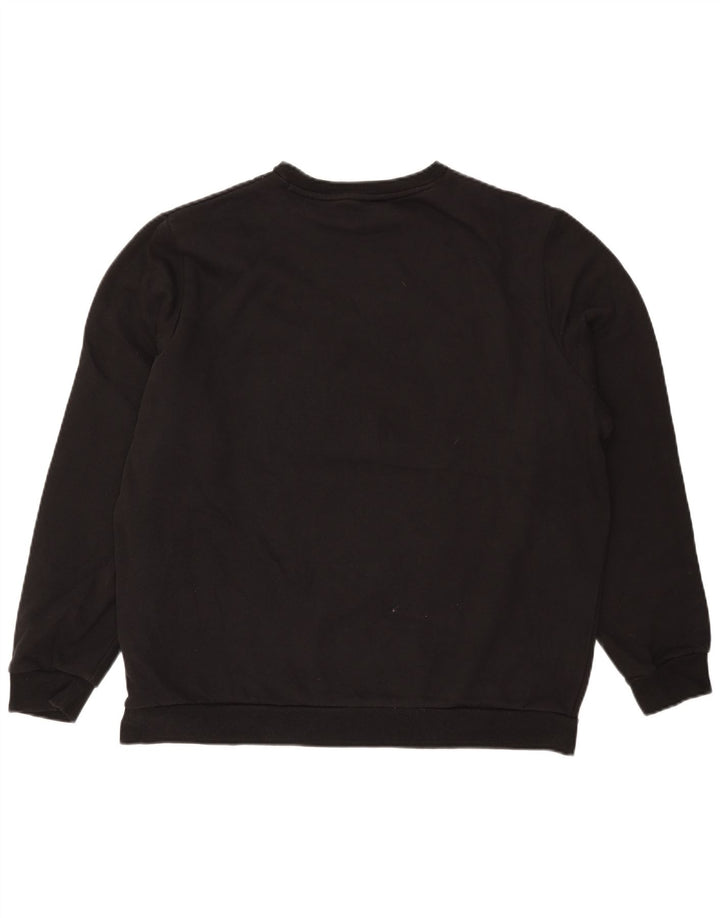 Felpa grafica da uomo Puma Jumper XL in cotone nero