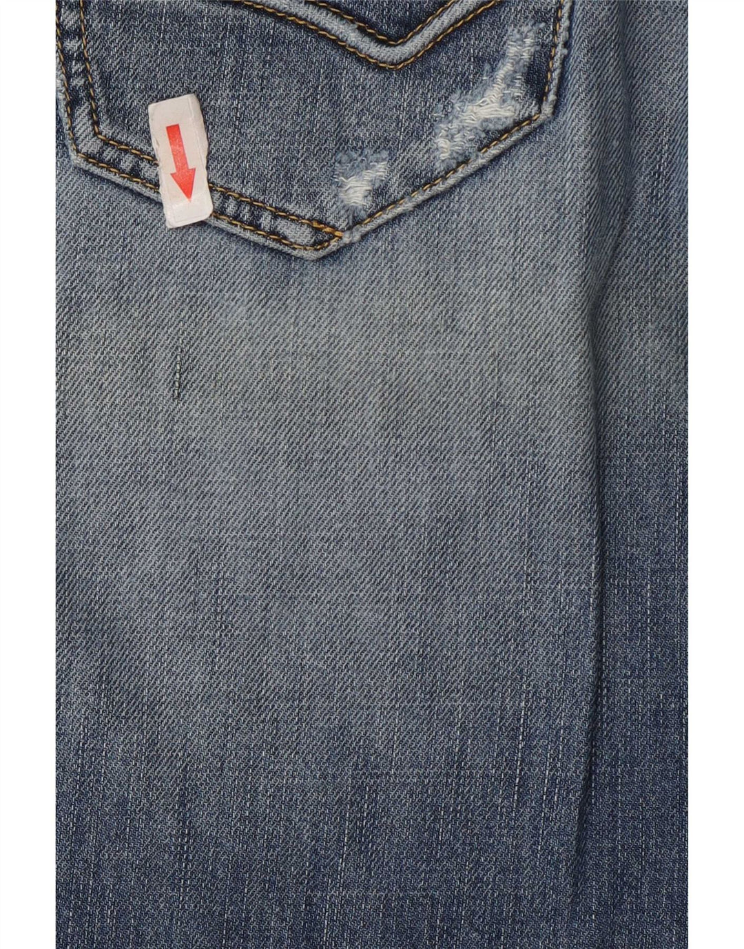 Jeans dritti effetto consumato da donna Gas W30 L30 cotone blu