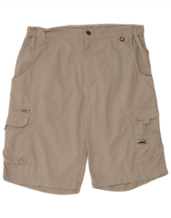 Pantaloncini cargo da uomo SALEWA grandi W34 nylon grigio