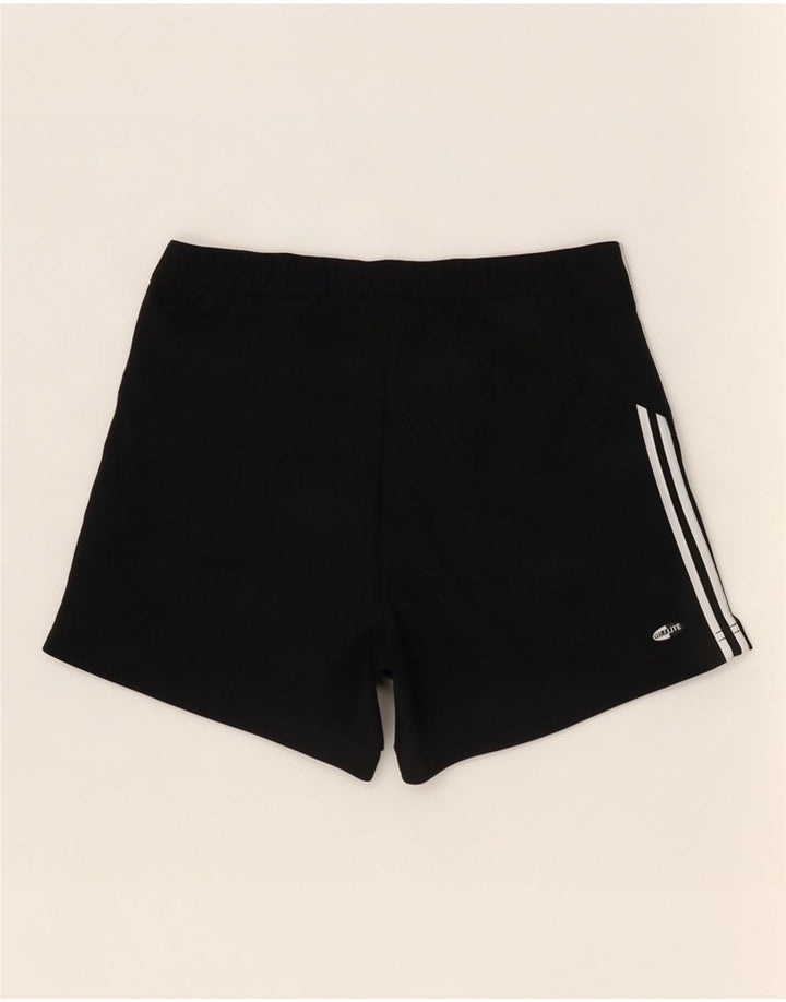 Pantaloncini sportivi regolari Adidas Climalite da donna UK 10 piccoli poliestere nero