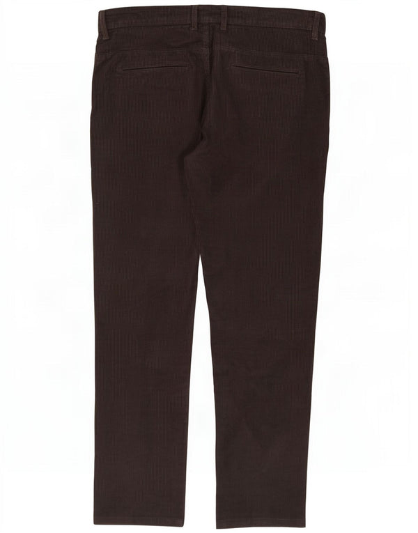 Pantaloni chino dritti da uomo SIVIGLIA W36 L31 in cotone bordeaux