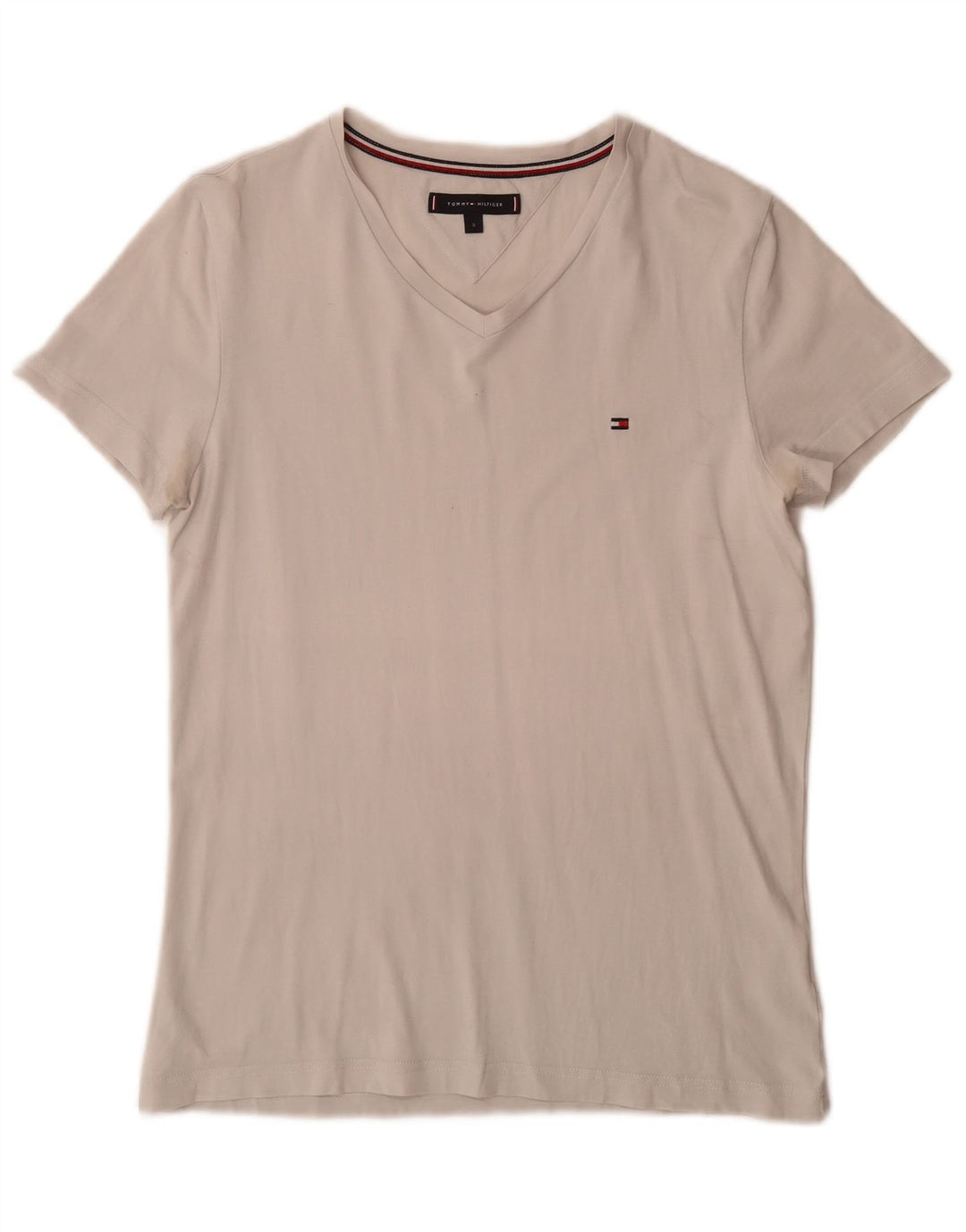 T-shirt da uomo Tommy Hilfiger Top piccola in cotone bianco