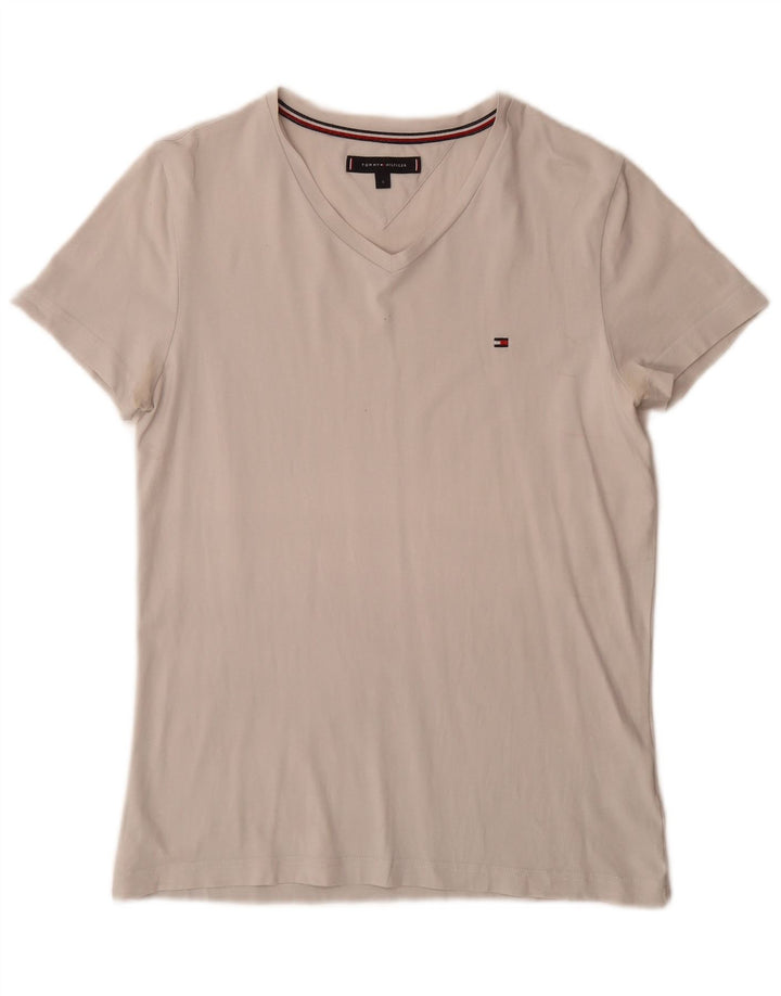 T-shirt da uomo Tommy Hilfiger Top piccola in cotone bianco
