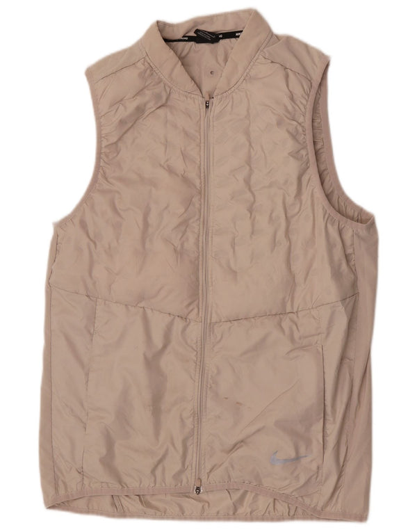 Giacca da corsa da donna Nike, tuta da corsa, UK 14, grande, beige, sportiva