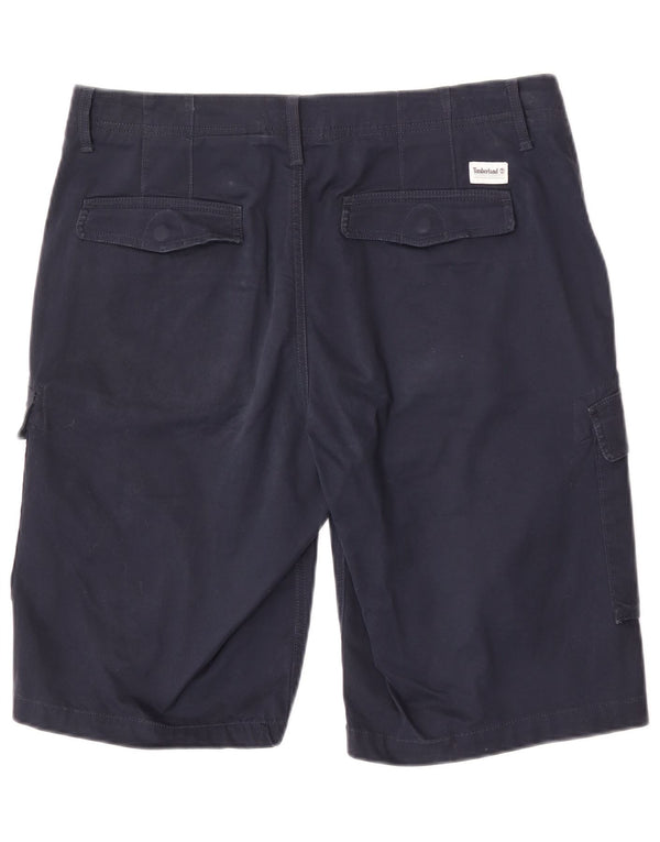 Pantaloncini cargo da uomo Timberland W34 Large in cotone blu navy