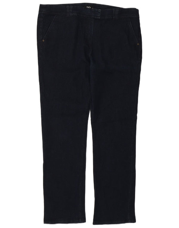 Jeans dritti da donna M&Co UK 18 XL W38 L30 Cotone blu navy