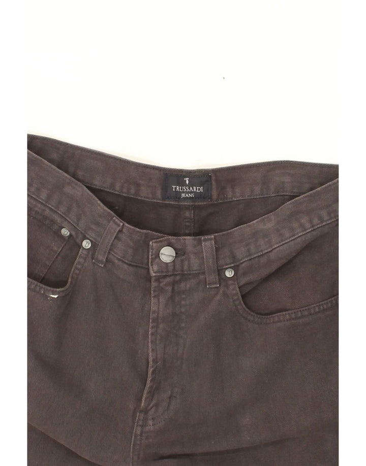 TRUSSARDI Womens Straight Jeans W34 L28 Grey Cotton Vintage Trussardi and Second-Hand Trussardi from Messina Hembry 