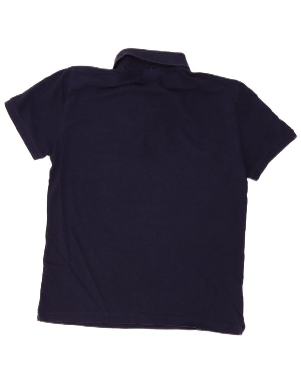 Polo da uomo slim fit Lacoste taglia 4 media cotone blu navy