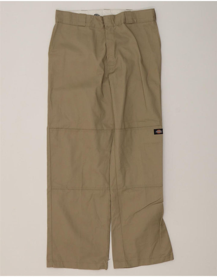 DICKIES Pantaloni cargo larghi da uomo W32 L32 Poliestere beige