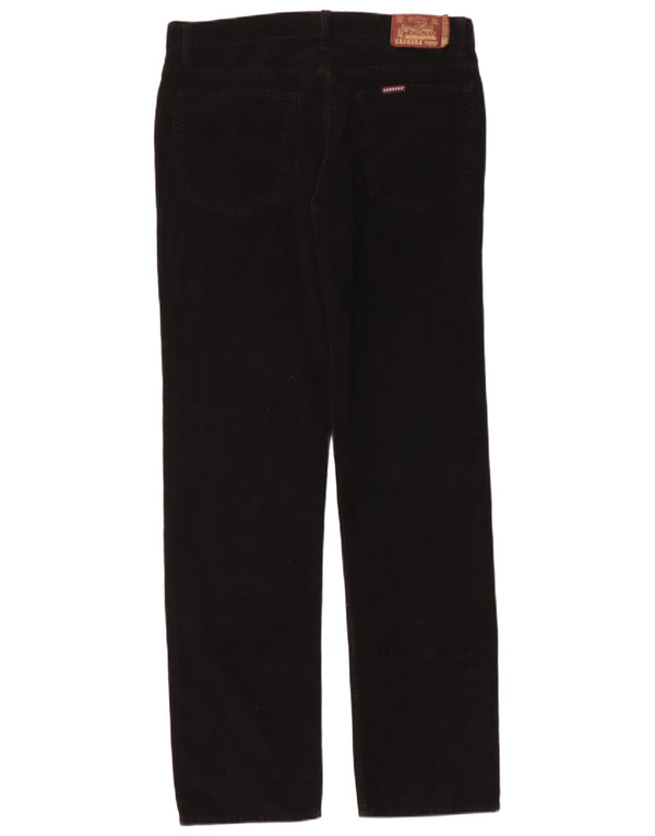 Pantaloni Carrera da uomo 700 vestibilità regolare in velluto a coste W36 L30 cotone nero