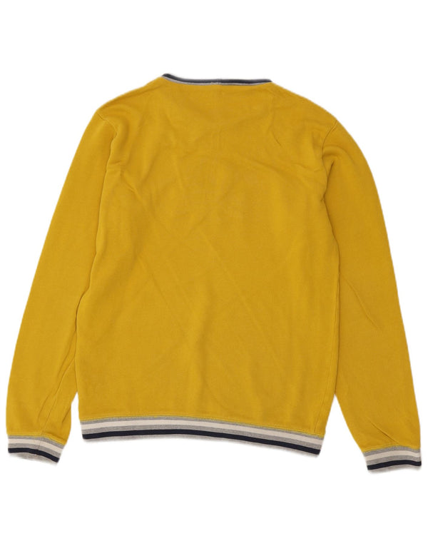 Maglione girocollo bambino Benetton 13-14 anni 3XL a righe gialle