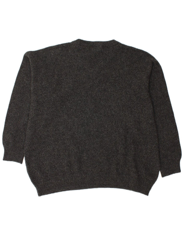 MURPHY & NYE Maglione da uomo con scollo a V 2XL Lana nera