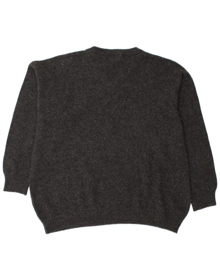 MURPHY & NYE Maglione da uomo con scollo a V 2XL Lana nera