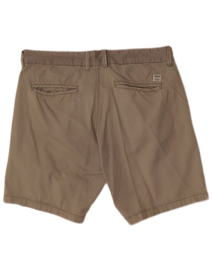 Pantaloncini chino vestibilità regolare da uomo Jack & Jones grandi W36 in cotone grigio