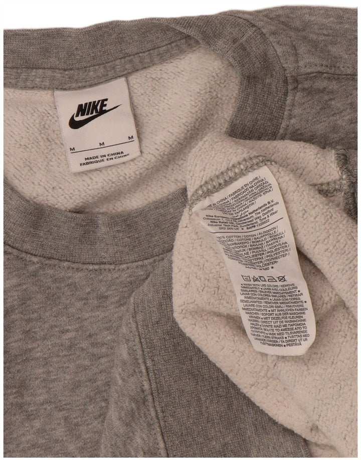Felpa oversize da donna Nike Jumper UK 14 Cotone chiazzato grigio medio