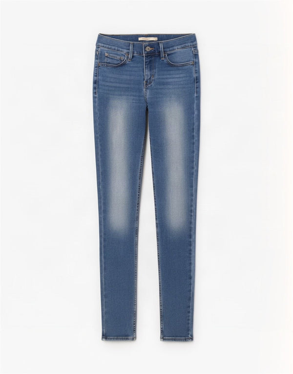 Jeans Levi's 710 Super Skinny da donna W27 L30 in cotone blu