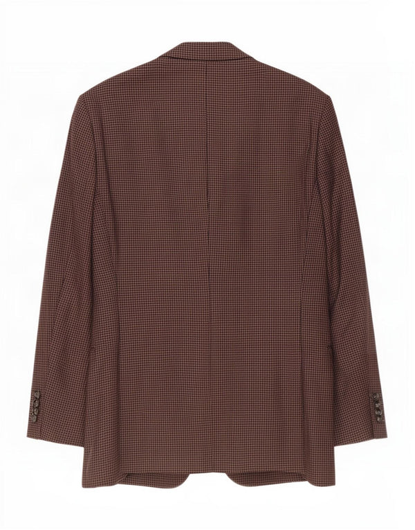 Giacca blazer da uomo a 2 bottoni Durban UK 38 Lana nuova pied de poule grigio medio