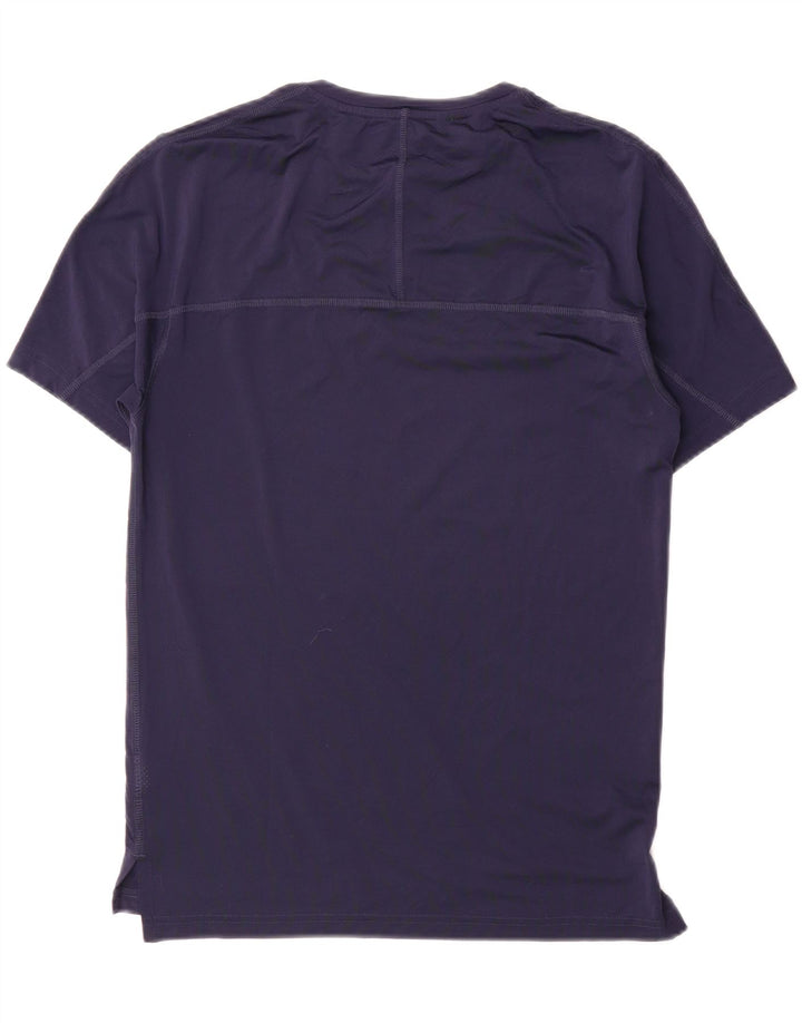 T-shirt grafica da uomo Reebok Top Small in nylon blu navy