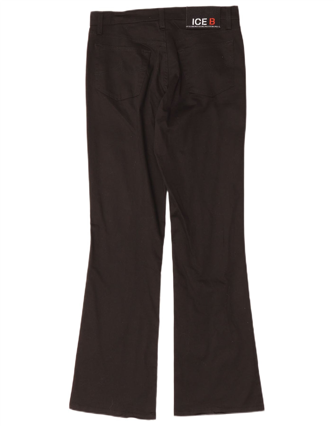 Pantaloni casual bootcut da donna Iceberg W28 L30 cotone nero